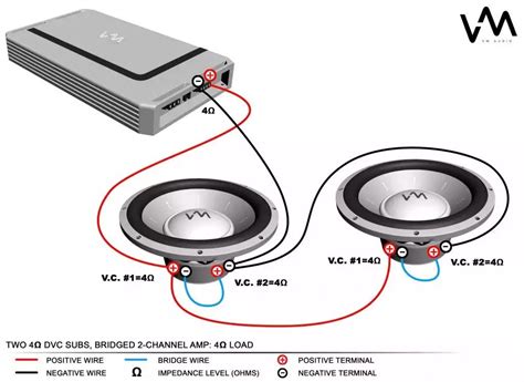 This article contains wiring rules for car subwoofers as well as an example that shows how to match subwoofers to an amplifier. 2 Way 4 Ohm Wiring - Wiring Diagram Dash