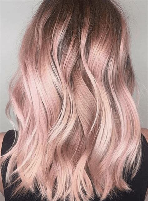30 best rose gold hair ideas pink blonde hair gold hair colors long hair styles