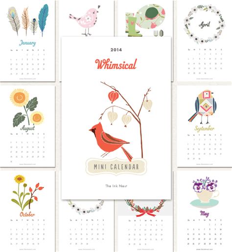 My Favorite Free Printable 2014 Calendars My So Called