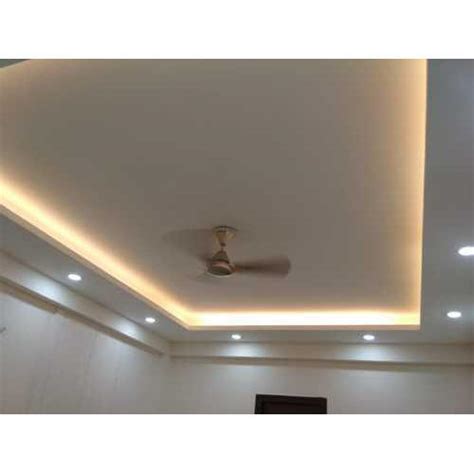 The design of a ceiling fan meant for a high ceiling should include the downrod and strong construction material to hold the strong motor. POP Plain False Ceiling, POP Design, पीओपी फॉल्स सीलिंग in ...