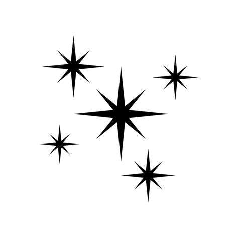 North Star Silhouette Png Transparent Sparkle North Star Icon Vector
