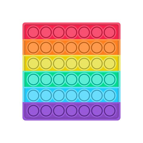 A Bright Pop It Fidget Trend Antistress Toy In The Shape Of A Square