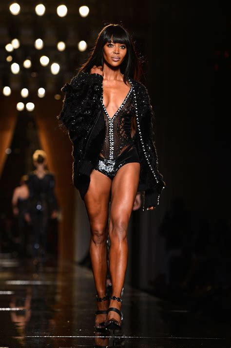 naomi campbell hit the catwalk for versace s paris haute couture show all the stars at the