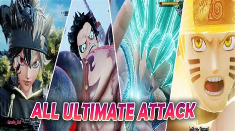 Review Jump Force All Characters Ultimate Attacks Youtube