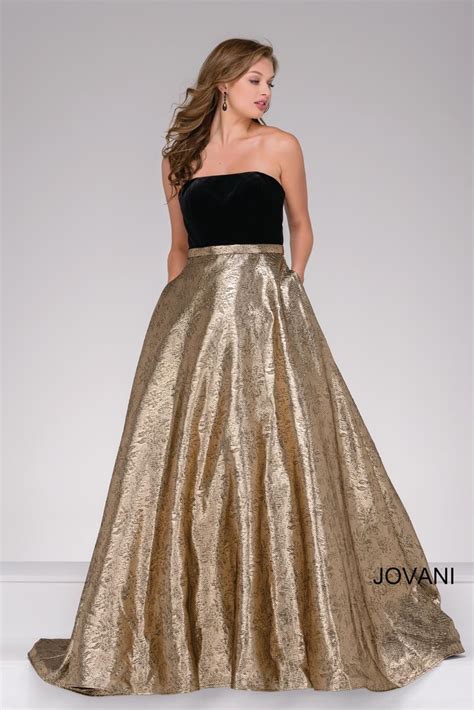 French Novelty Jovani 47982 Velvet Ball Gown