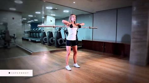 Standing Barbell Upright Row For Women Youtube