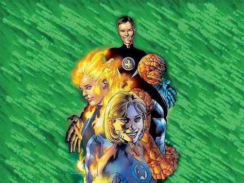 Comics Fantastic Four Human Torch Marvel Comics Invisible Woman