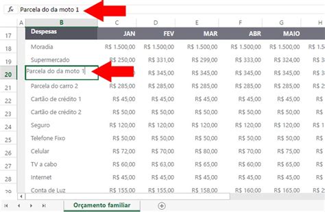 Como Fazer Uma Planilha Simplificada De Orçamento Doméstico No Excel