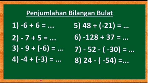 Contoh Soal Bilangan Bulat Sd Kelas 6 Soal Matematika Kelas 6 Kd 3 2