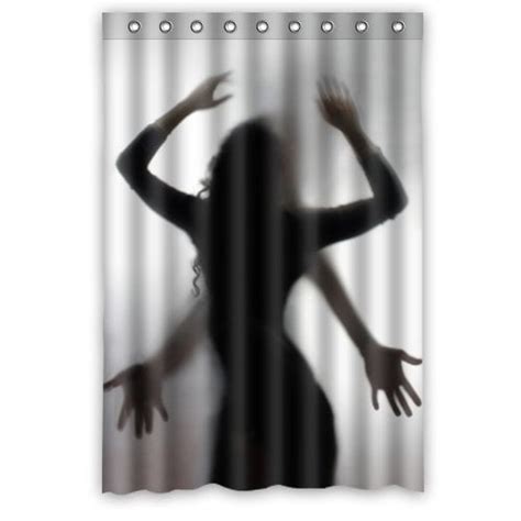 Hellodecor Sexy Woman And Men Sex Silhouette Shadow Shower Curtain