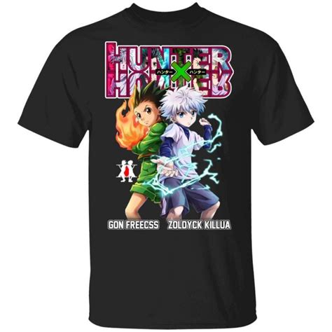 Hunter X Hunter T Shirt Gon Freecss X Killua Zoldyck Tee Mt04 T Shirt