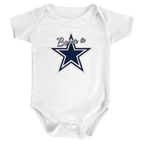 Dallas Cowboys Infant Born A Star Short Sleeve Bodysuit Dallas