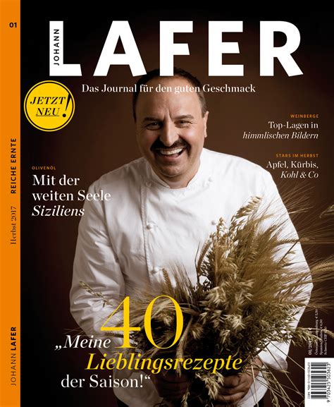 JAHRESZEITEN VERLAG launcht Genießer Magazin von Johann Lafer | Pressemitteilung Jahreszeiten ...