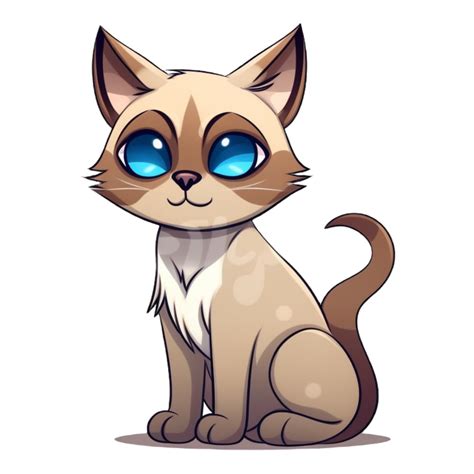 Siamese Cat Clipart 24077576 Png
