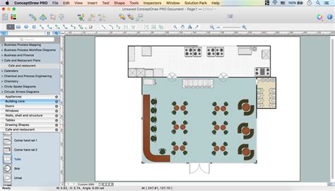 A restaurant floor plan can set up a restaurant for success or failure. Café Floor Plan Design Software | Professional Building ...