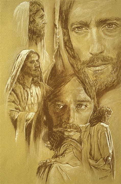 Jesus Drawing By Bryan Dechter Pixels