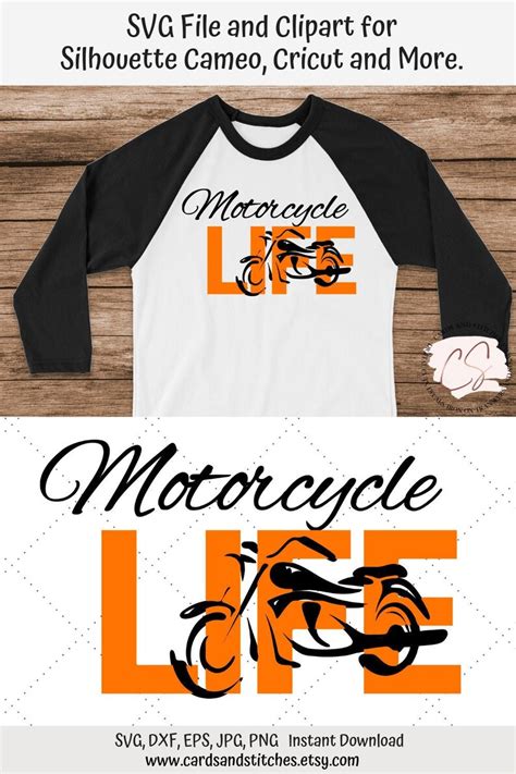 Motorcycle Svg Motorcycle Life Svg Digital Cutting File Etsy