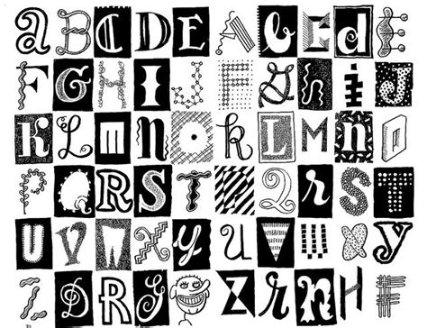 Letters 90 Lettering Alphabet Hand Lettering Fonts Letter Collage