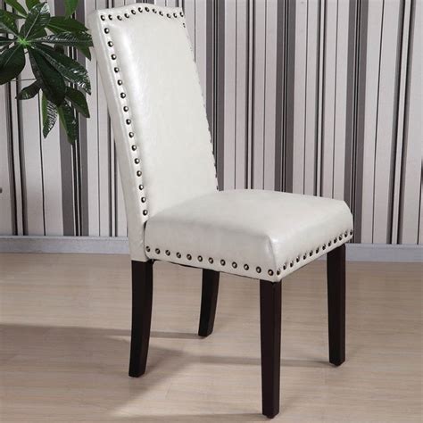 Sturdy hardwood frame with solid legs, dark espresso finish. Royal comfort collection Classic Faux Leather Nailhead ...