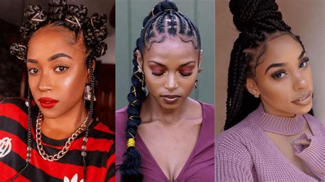 Celebrity hairstylist and braid expert sarah potempa show you exactly how to braid hair, showcasing 10 braids you can diy yourself. 17 Top Photos Hair Styles With Braiding Hair - 35 Cute Box ...