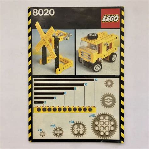 Lego 8020 Technic Universal Building Set 1984 Complete For Sale Online