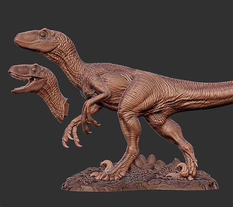 Jurassic Park Jurassic World Velociraptor 3d Print Model 3d Model 3d Printable Cgtrader