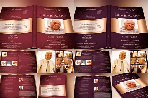Dignity Funeral Program Template For Word And Publisher Bundle Etsy