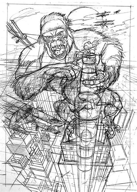 King Kong By Don Kueker Sketch Don Kueker Illustration Pinterest