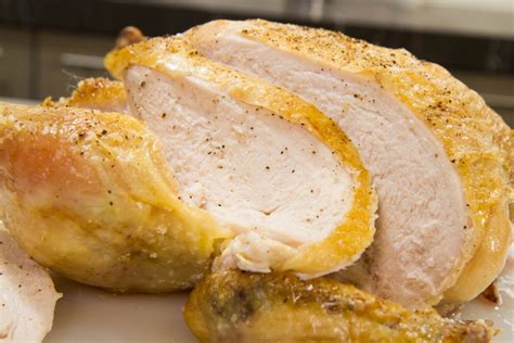 Check the internal temperature of the whole chicken in the innermost part of the thigh and wing. Chicken Temperature Tips: Simple Roasted Chicken ...