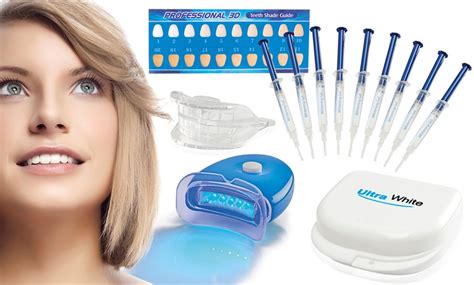 El blanqueamiento dental que realizamos en nuestra clínica de estética dental , para eliminar los colorantes para recuperar la translucidez del diente. Kit de blanqueamiento dental | Groupon