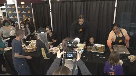 Javale Mcgee Holds Thanksgiving Dinner For Valley Kids And Families