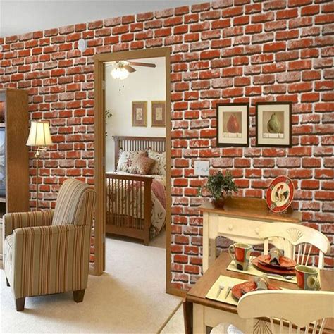 Beibehang Pvc Style 3d Stereo Wallpaper Simulation Brick Culture Stone