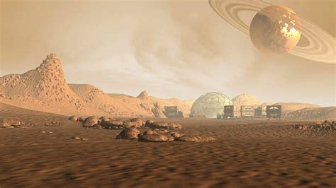 Colony On Mars Like Red Planet With Stock Motion Graphics Sbv 304479177