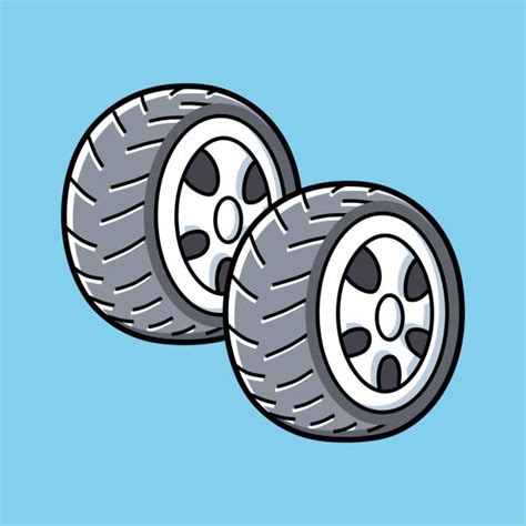 Tires Cartoon Illustrations Royalty Free Vector Graphics And Clip Art