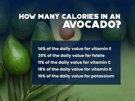 How Many Calories In An Avocado Avocado Calories And Nutrition Miami