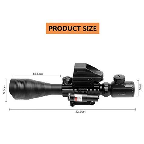 Himifoy 4 12x50 Eg Tactical Rifle Scope Dual Illuminated Optics
