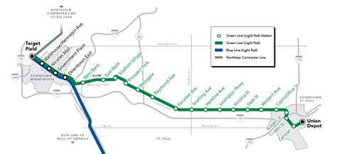 Regional connector & station (under construction) metro busway & station. twin cities light rail map | Decoratingspecial.com