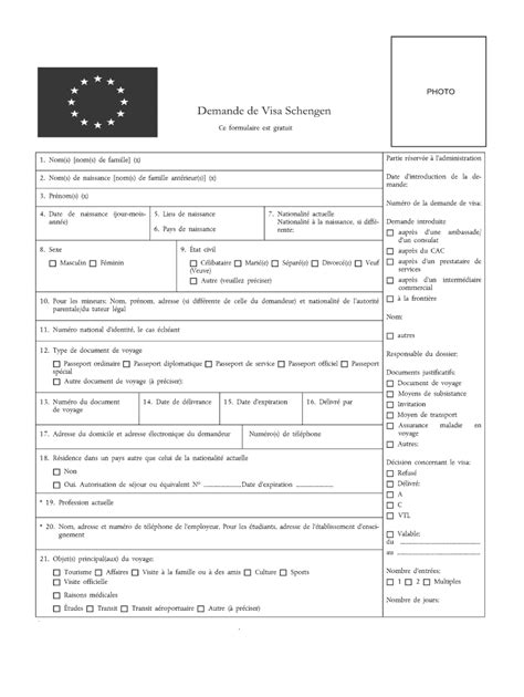 remplir formulaire visa france fill online printable fillable blank pdffiller