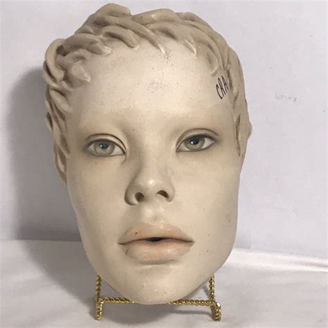 Fiberglass Male Mannequin Face For Display Steampunk Patina V