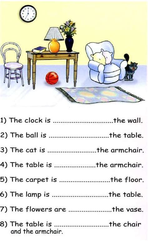 Live worksheets > english > english as a second language (esl) > prepositions of place. preposition of place pdf exercises | Preposiciones de lugar