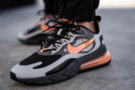 See actions taken by the people who manage and post content. Nike Air Max 270 React Winter Wolf Grey/Total Orange-Black ...