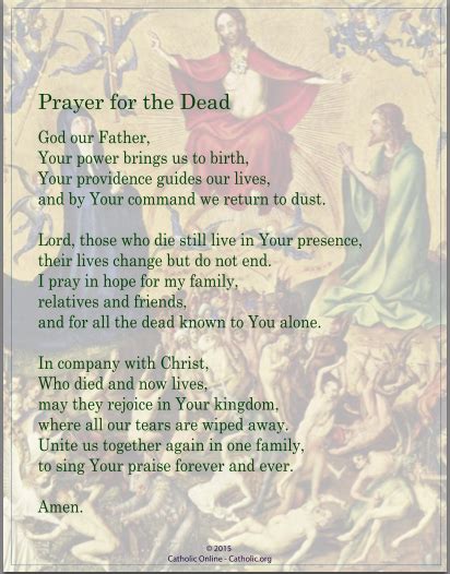 Prayer For The Dead Free Pdf Catholic Online Learning Resources