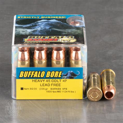 45 Long Colt Solid Copper Hollow Point Schp Ammo For Sale By Buffalo Bore 20 Rounds
