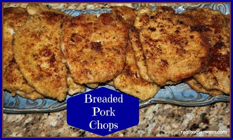 Add pork chops to the hot oil and sear until browned, 2 to 3 minutes. Breaded Pork Chops