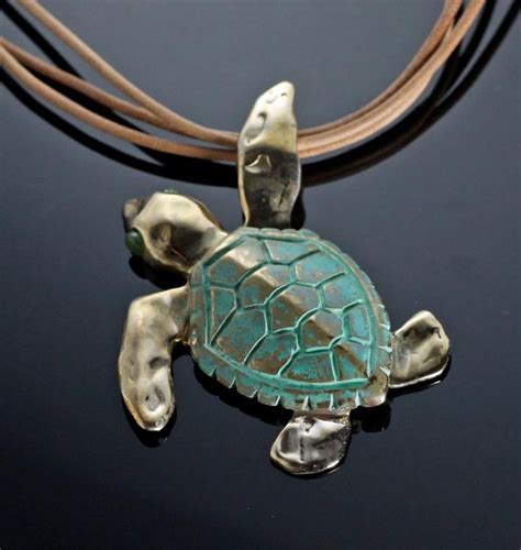 Turtle Turtle Jewelry Turtle Pendant Turtle Pendant Necklace