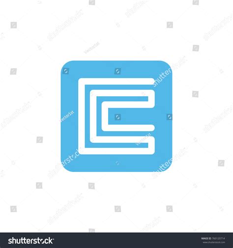 Square Box Logo Template Royalty Free Stock Vector 760120714