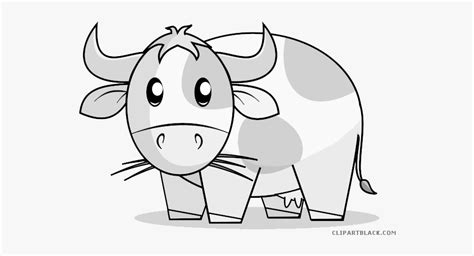 Clipartblack Com Animal Free Black White Images Ⓒ Ox Cartoon Png