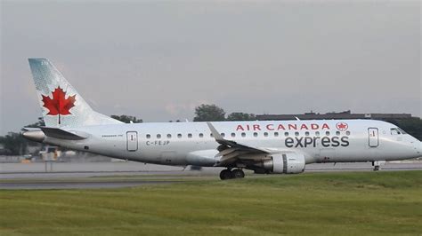 Air Canada Express E175 Landing At Montreal Yul Youtube