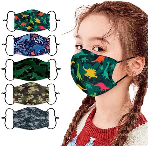 Oiens Kid Face Mask Washable Reusable Face Cover Masks In Color Kid 5