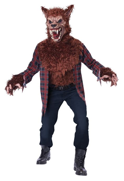 Adult Male Brown Werewolf Blood Moon Costume By California Costumes